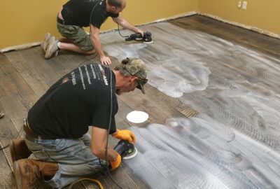 Refinishing hardwood floors