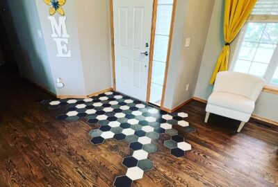 Cocoa Stained Red Oak Wood Floors