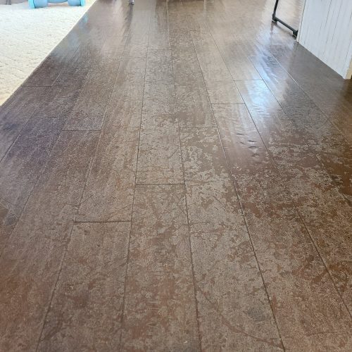 Wax Layered Floors Before ReCoat System