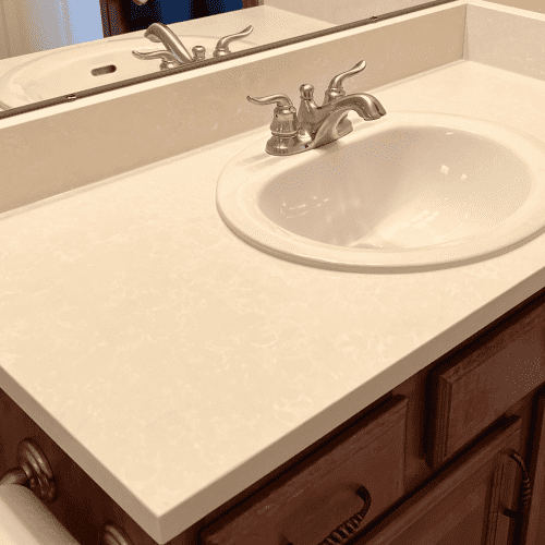 Bathroom sink installation