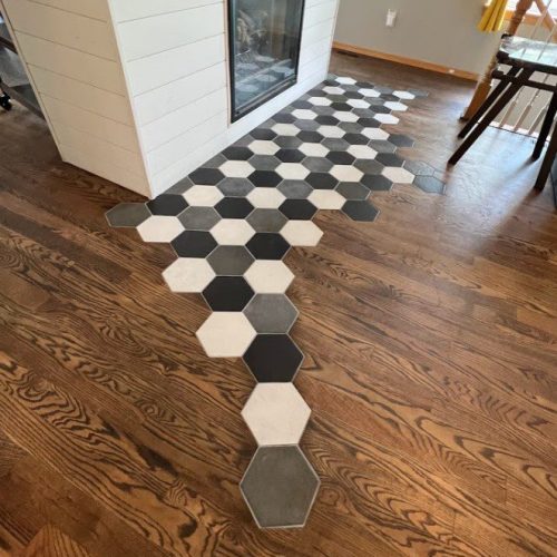 Tile & Wood Floor